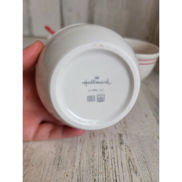 Hallmark Joy Love Cheer mini bowl spoon Xmas set - Picture 6 of 7